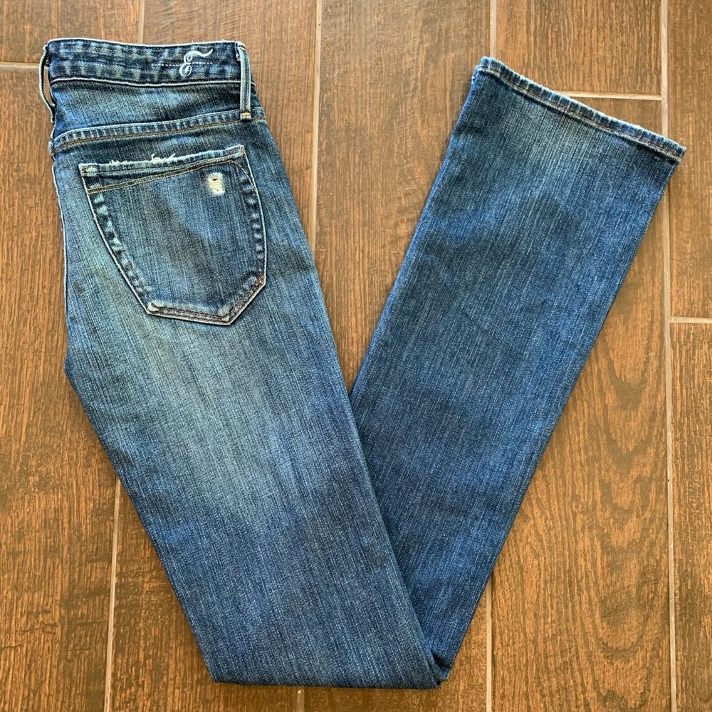 Earnest Sewn Lightly Distressed Slim Bootcut 34”